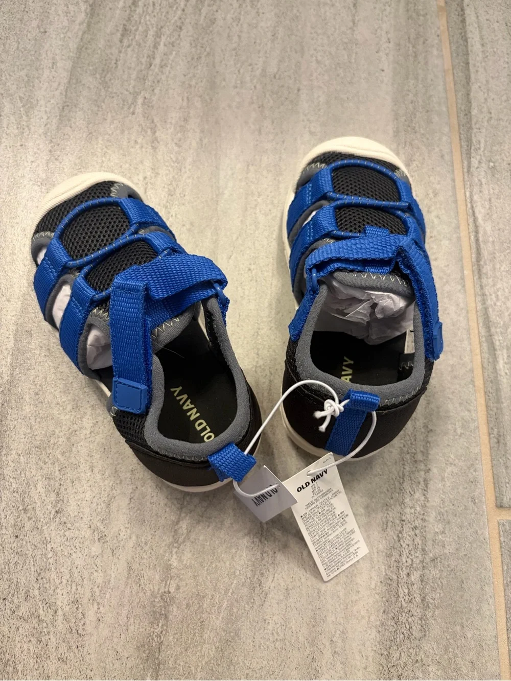 Old Navy Blue and Black Kids' Athletic Sandals